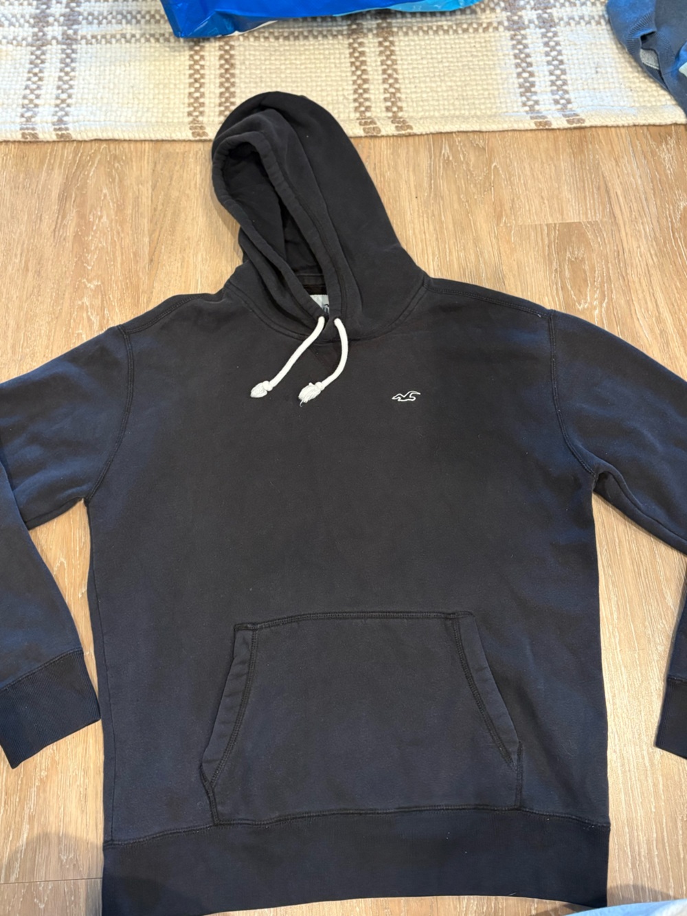 Classic Black Hoodie with Front Pocket